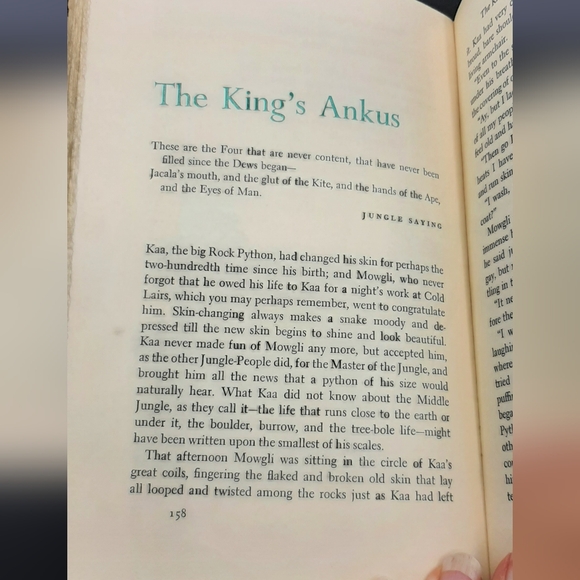 All The Mowgli Stories by Rudyard Kipling 1895 Junior Deluxe Edition Hardcover - Picture 10 of 10